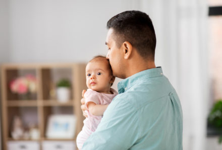 father and baby private adoption